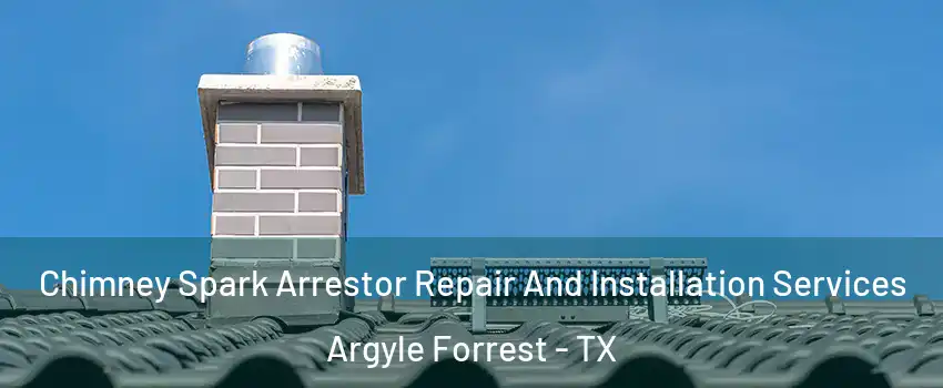 Chimney Spark Arrestor Repair And Installation Services Argyle Forrest - TX