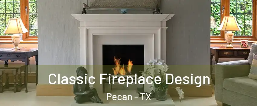 Classic Fireplace Design Pecan - TX