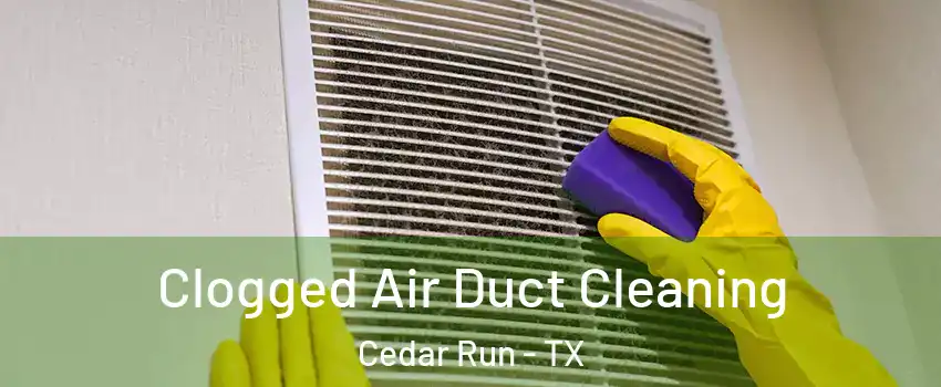 Clogged Air Duct Cleaning Cedar Run - TX