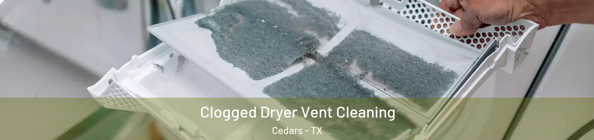 Clogged Dryer Vent Cleaning Cedars - TX