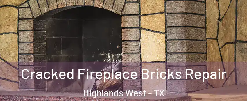 Cracked Fireplace Bricks Repair Highlands West - TX