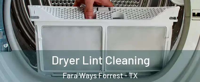 Dryer Lint Cleaning Fara Ways Forrest - TX