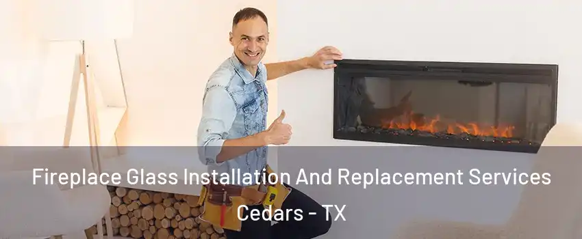 Fireplace Glass Installation And Replacement Services Cedars - TX