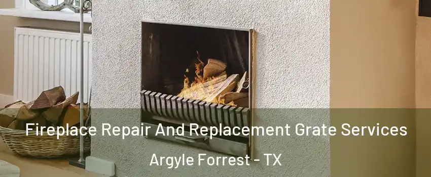 Fireplace Repair And Replacement Grate Services Argyle Forrest - TX