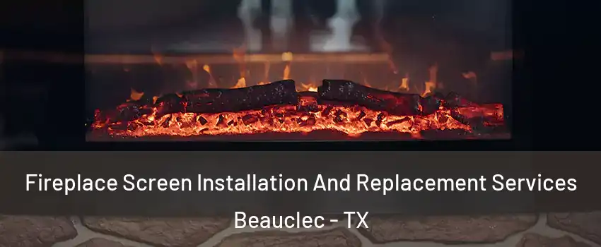 Fireplace Screen Installation And Replacement Services Beauclec - TX