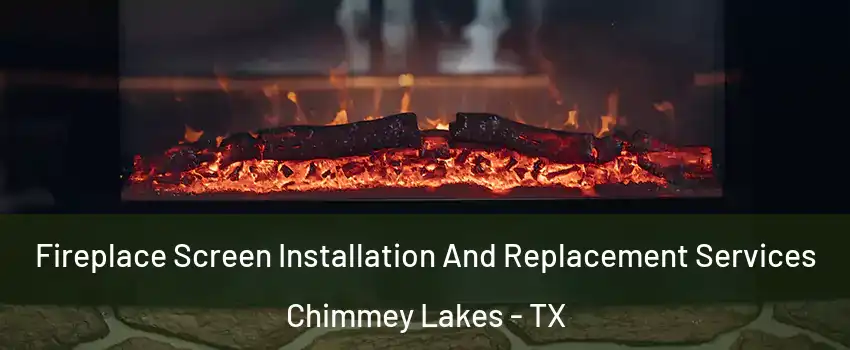 Fireplace Screen Installation And Replacement Services Chimmey Lakes - TX