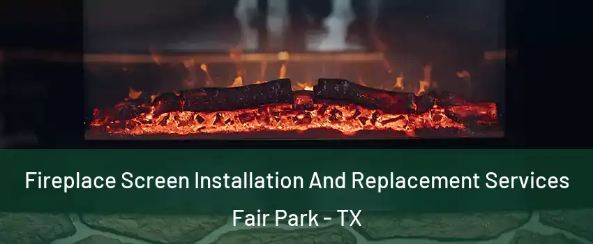 Fireplace Screen Installation And Replacement Services Fair Park - TX