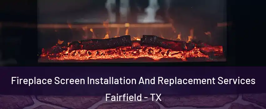 Fireplace Screen Installation And Replacement Services Fairfield - TX