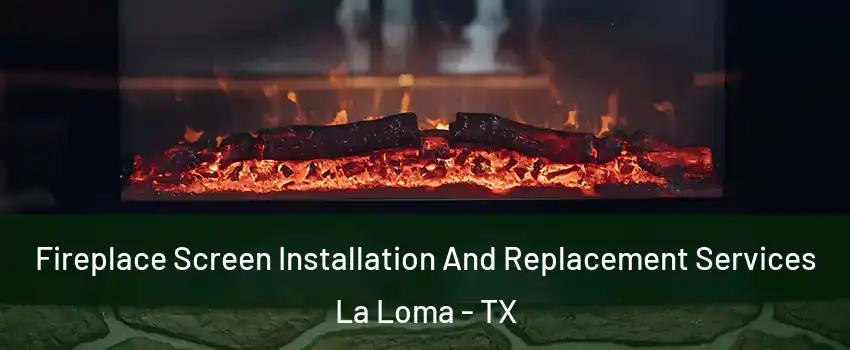 Fireplace Screen Installation And Replacement Services La Loma - TX