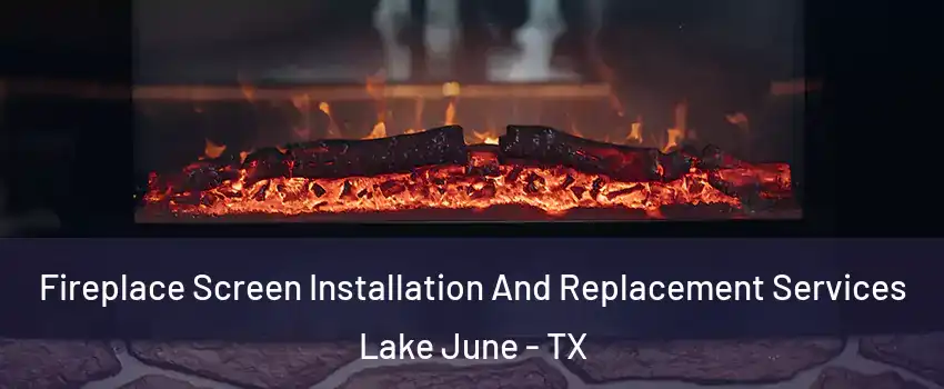 Fireplace Screen Installation And Replacement Services Lake June - TX