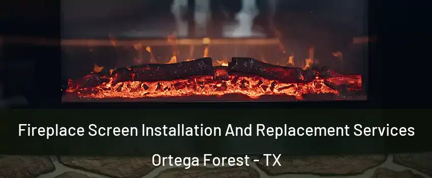 Fireplace Screen Installation And Replacement Services Ortega Forest - TX