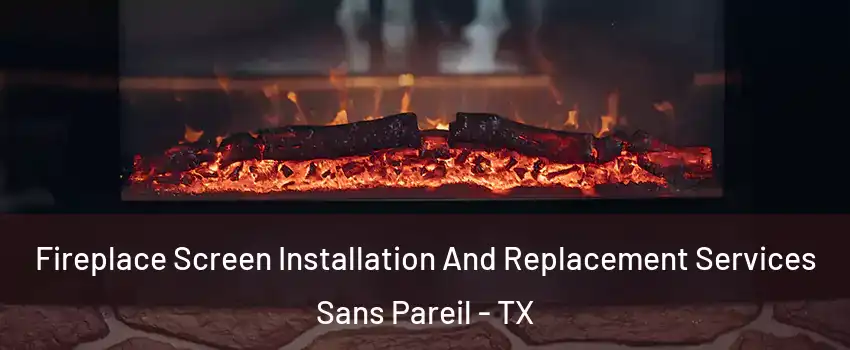 Fireplace Screen Installation And Replacement Services Sans Pareil - TX