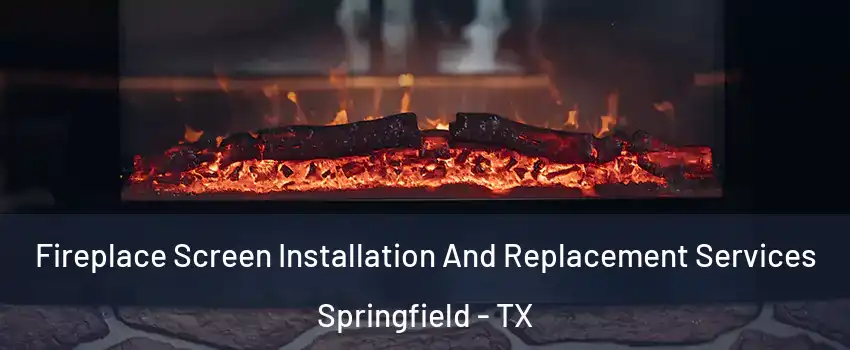 Fireplace Screen Installation And Replacement Services Springfield - TX