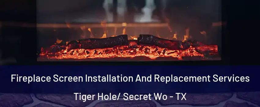 Fireplace Screen Installation And Replacement Services Tiger Hole/ Secret Wo - TX