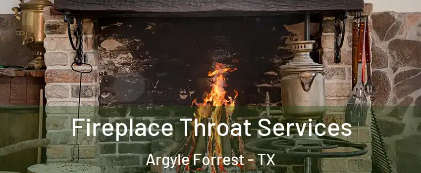 Fireplace Throat Services Argyle Forrest - TX