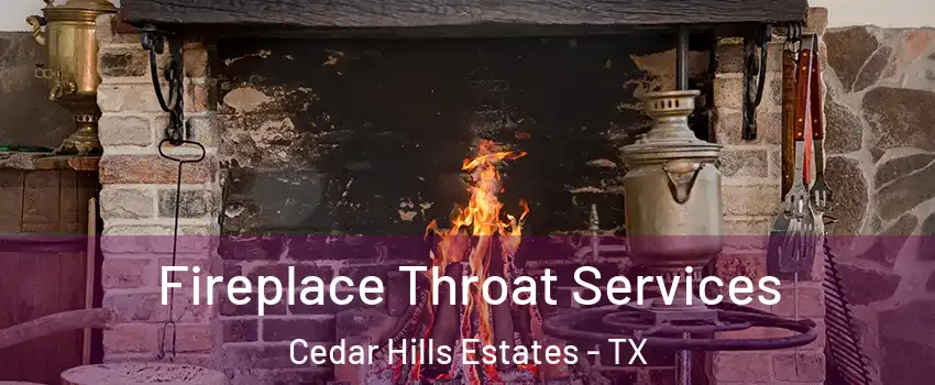 Fireplace Throat Services Cedar Hills Estates - TX