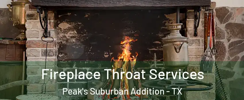 Fireplace Throat Services Peak's Suburban Addition - TX