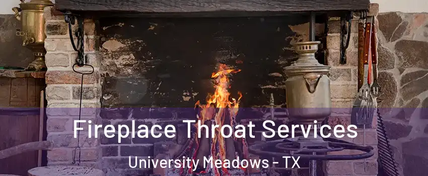 Fireplace Throat Services University Meadows - TX