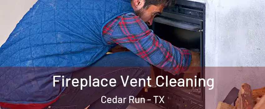 Fireplace Vent Cleaning Cedar Run - TX