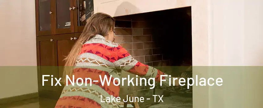 Fix Non-Working Fireplace Lake June - TX