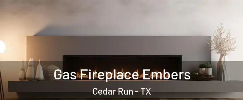 Gas Fireplace Embers Cedar Run - TX