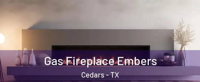 Gas Fireplace Embers Cedars - TX