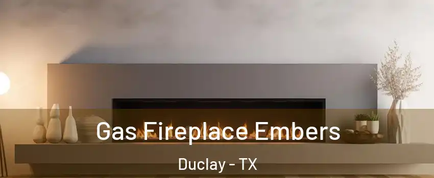 Gas Fireplace Embers Duclay - TX