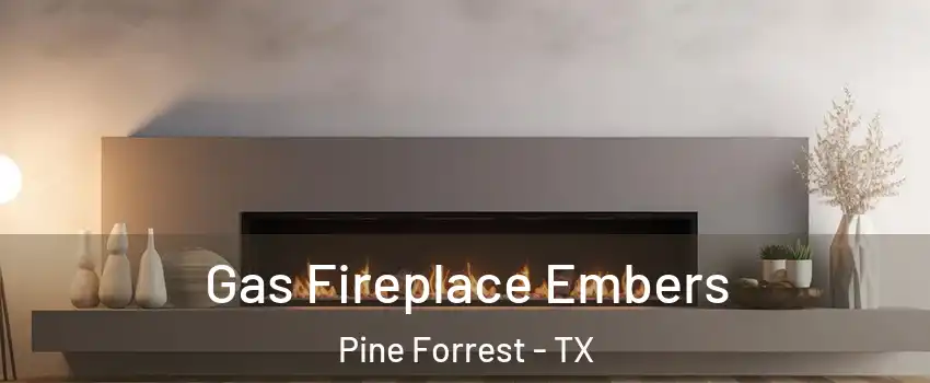 Gas Fireplace Embers Pine Forrest - TX
