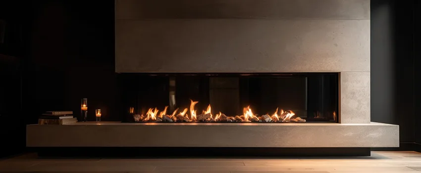 Gas Fireplace Ember Bed Design Services in Downtown Dallas, Texas