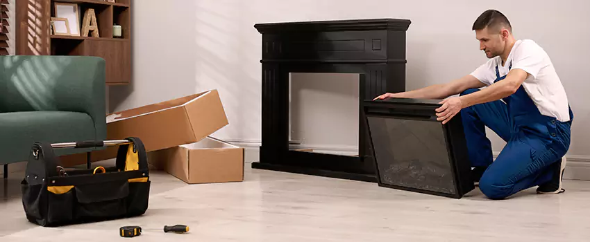 Old Rusted Metal Fireplace Repair And Replacement in Downtown Dallas, TX