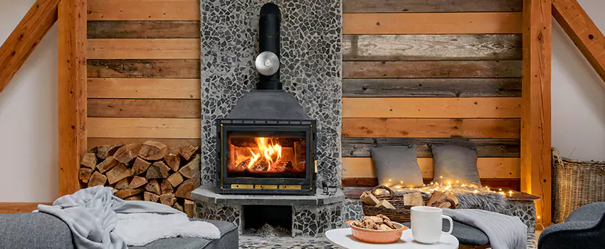 Thelin Hearth Products Direct Vent Gas Stove Fireplace Inspection in Downtown Dallas, Texas