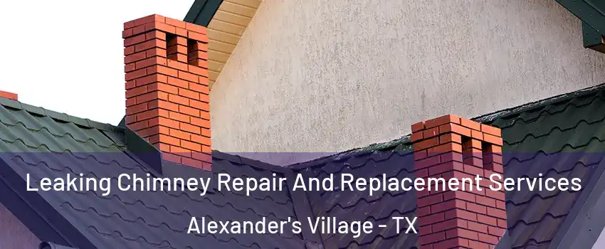 Leaking Chimney Repair And Replacement Services Alexander's Village - TX