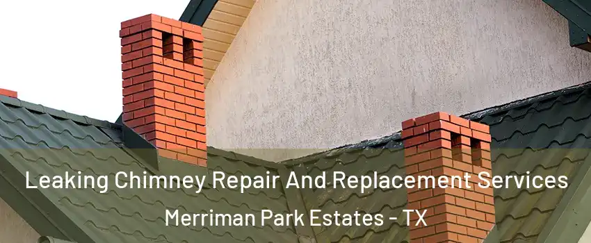 Leaking Chimney Repair And Replacement Services Merriman Park Estates - TX