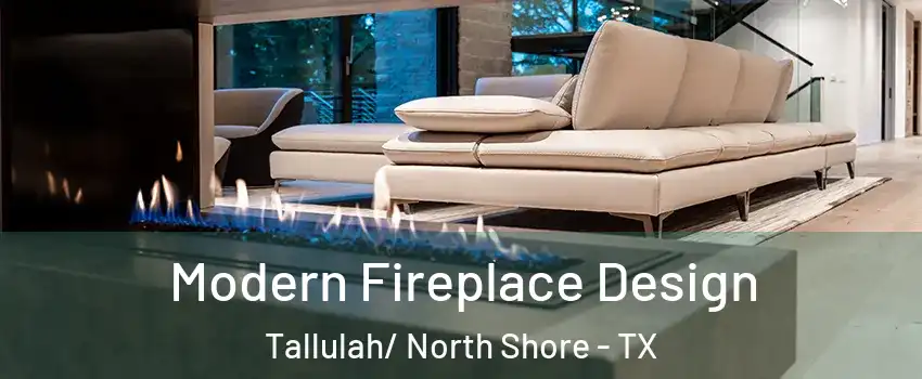 Modern Fireplace Design Tallulah/ North Shore - TX