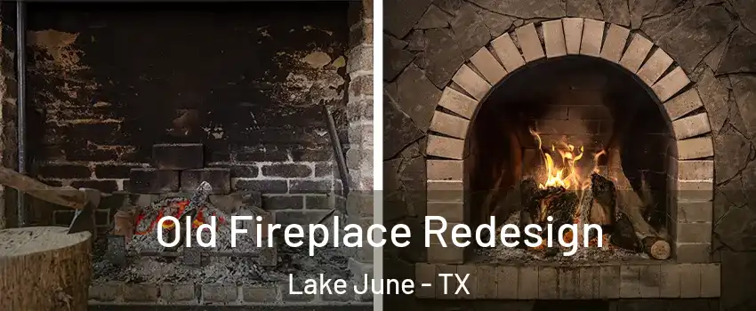 Old Fireplace Redesign Lake June - TX