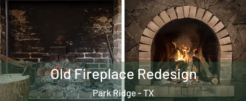 Old Fireplace Redesign Park Ridge - TX