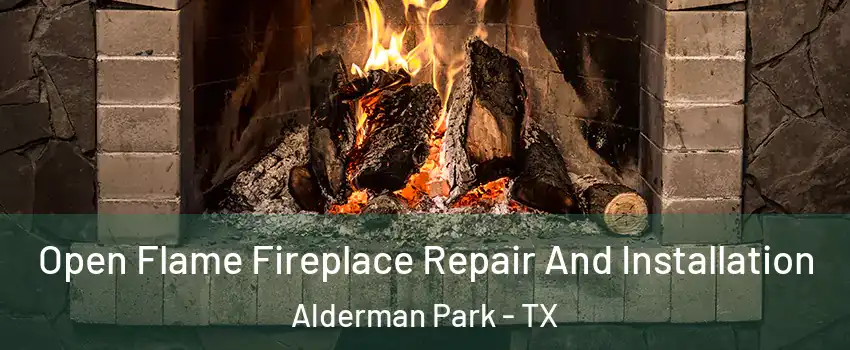 Open Flame Fireplace Repair And Installation Alderman Park - TX