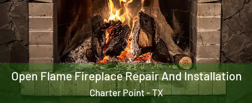 Open Flame Fireplace Repair And Installation Charter Point - TX
