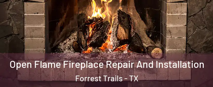 Open Flame Fireplace Repair And Installation Forrest Trails - TX