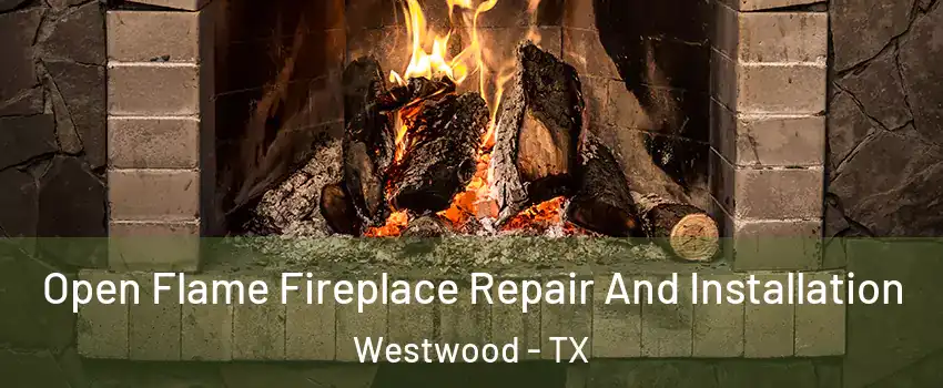 Open Flame Fireplace Repair And Installation Westwood - TX