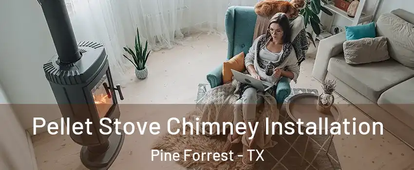 Pellet Stove Chimney Installation Pine Forrest - TX