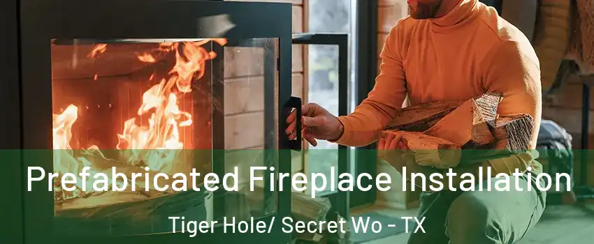 Prefabricated Fireplace Installation Tiger Hole/ Secret Wo - TX