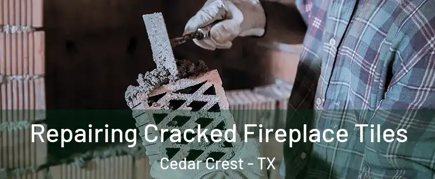 Repairing Cracked Fireplace Tiles Cedar Crest - TX