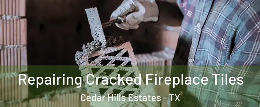 Repairing Cracked Fireplace Tiles Cedar Hills Estates - TX