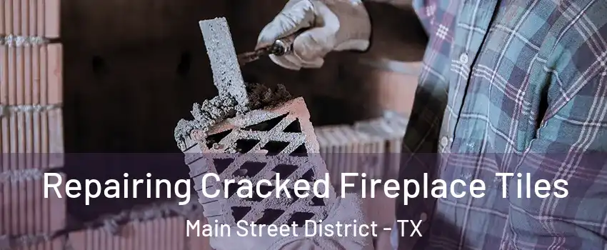 Repairing Cracked Fireplace Tiles Main Street District - TX