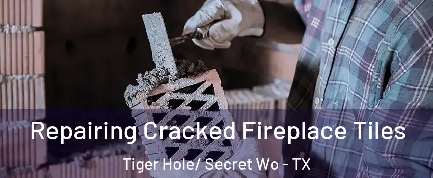 Repairing Cracked Fireplace Tiles Tiger Hole/ Secret Wo - TX