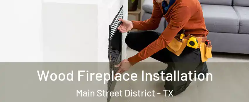 Wood Fireplace Installation Main Street District - TX