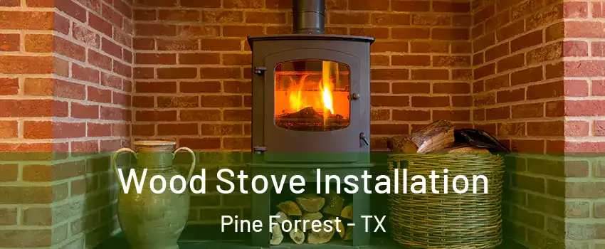Wood Stove Installation Pine Forrest - TX